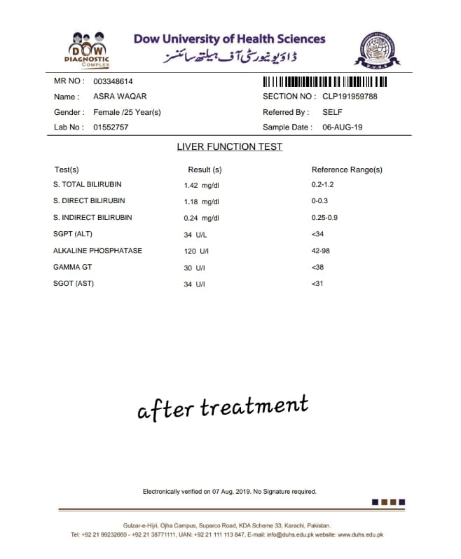 final report result